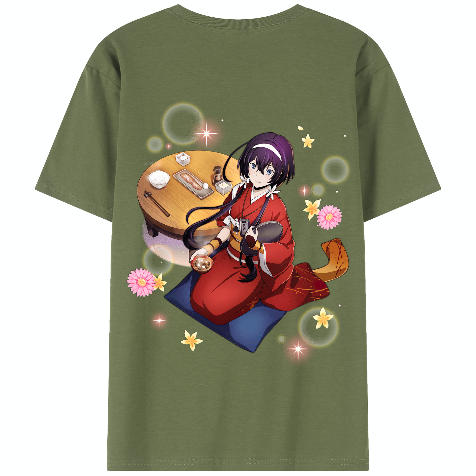 （画像用） 文豪ストレイドッグス Bungo Stray Dogs 綿100％半袖Tシャツ（背面プリント）